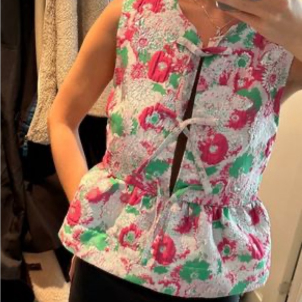 GANNI peplum top